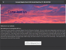Tablet Screenshot of outreachbaptistchurch.net